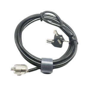 Secure your laptop or bicycle with this durable, high-security lock featuring a robust cable and lock mechanism for reliable theft deterrence.