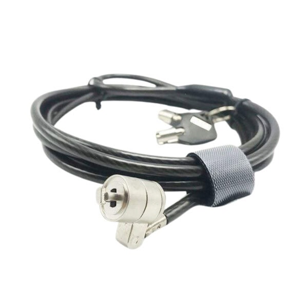 Secure your laptop or bicycle with this durable security lock cable featuring a key lock system, ideal for preventing theft and ensuring safety for your valuable devices.