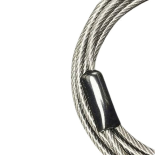 Secure digital combination lock for laptops with braided steel cable and black lock mechanism. Ideal for protecting your device from theft and unauthorized access.