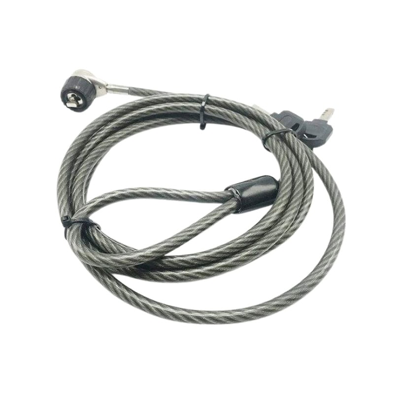 Secure your laptop with the ANLI LOCK steel cable lock, designed for anti-theft security. Durable steel cable with a key lock mechanism ensures reliable protection against theft.