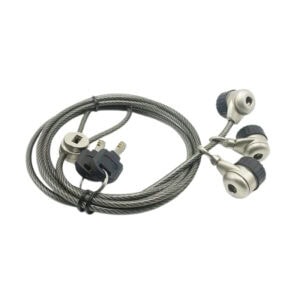 Secure laptop with high-quality ANLI LOCK cable and key for theft prevention. Durable steel cable and reliable lock ensure your device stays protected in any environment.