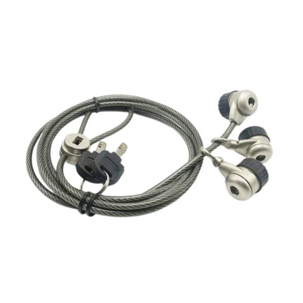 Secure laptop with high-quality ANLI LOCK cable and key for theft prevention. Durable steel cable and reliable lock ensure your device stays protected in any environment.