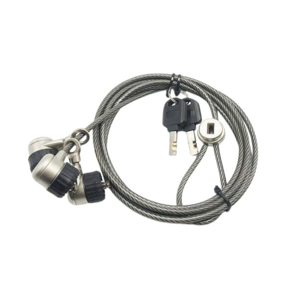Secure your laptop with the ANLI LOCK, a high-quality cable lock featuring a key lock mechanism for enhanced security. Ideal for preventing theft in offices, cafes, and public spaces.