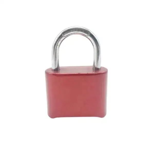 Compact pink combination padlock lock box ideal for securing personal belongings, lockers, and storage units with reliable security features.