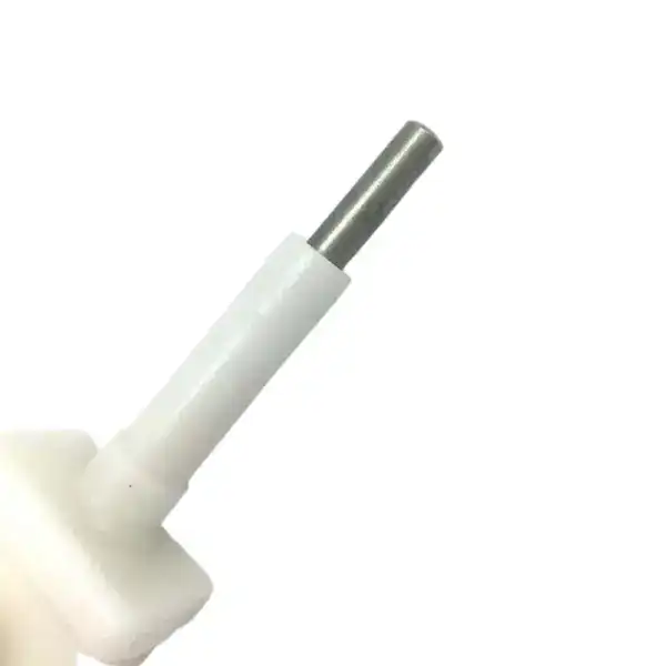 Close-up of a refrigerator safety lock pin, designed to secure refrigerator doors and prevent unauthorized access, ideal for child safety and household security.