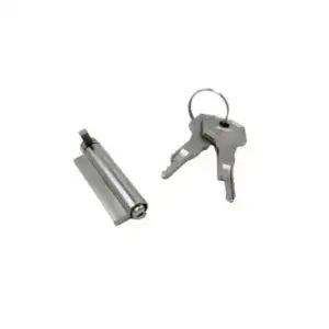 Anti corrosion refrigerator lock with key for secure storage. Compact and durable lock designed to prevent unauthorized access to refrigerators, ideal for commercial and home use.