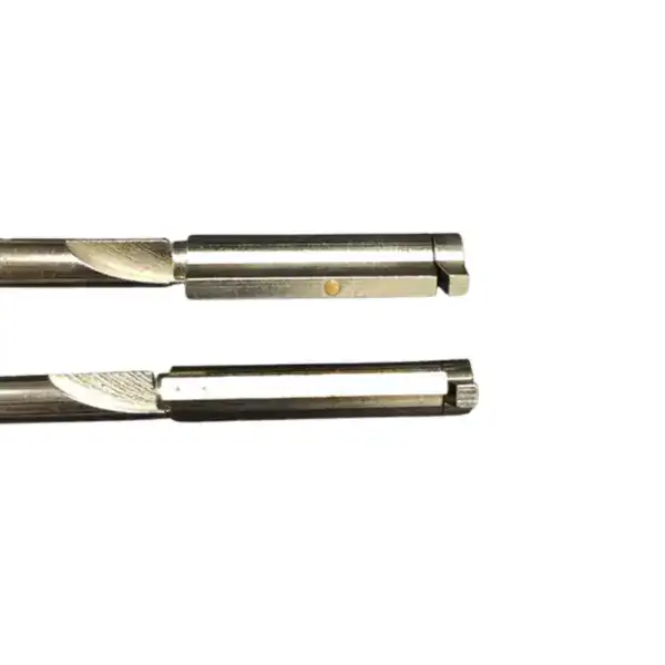 Brass cylinder lock for refrigerator and chest freezer security, compatible with sliding locks, featuring a durable metal construction.