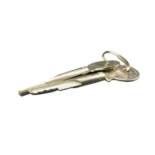 Brass key cylinder lock designed for chest freezers and refrigerators, providing secure locking to prevent unauthorized access. Compact and durable for reliable freezer security.