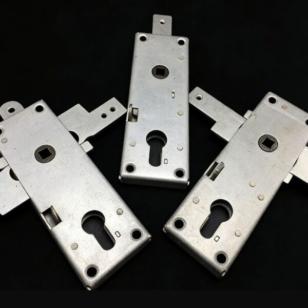 High-security metal lock body with keyhole for secure access control, ideal for commercial and residential doors. Precision-engineered lock hardware designed for durability and security.