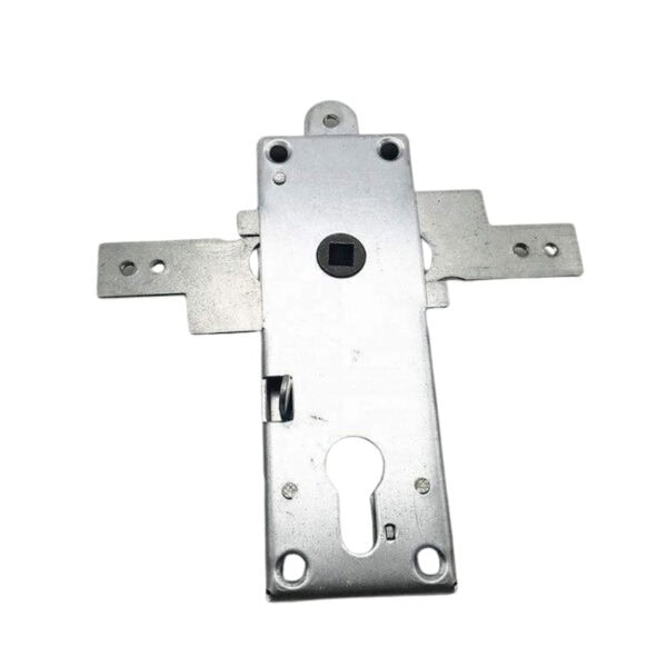 Secure rolling shutter door lock for garage security.