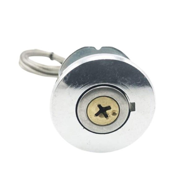 Secure garage door lock with key for enhanced safety and protection. Durable metal construction, ideal for commercial and residential garage doors, ensuring reliable security.