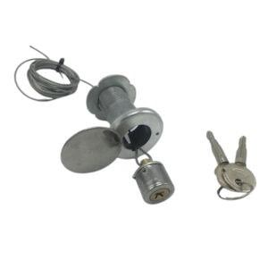 Secure garage door with cable lock and emergency shutter lock for enhanced safety and security. Easy to install and operate, ideal for preventing unauthorized access and ensuring safety during emergen.