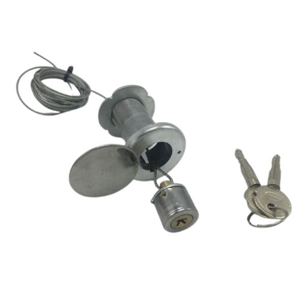 Secure garage door with cable lock and emergency shutter lock for enhanced safety and security. Easy to install and operate, ideal for preventing unauthorized access and ensuring safety during emergen.