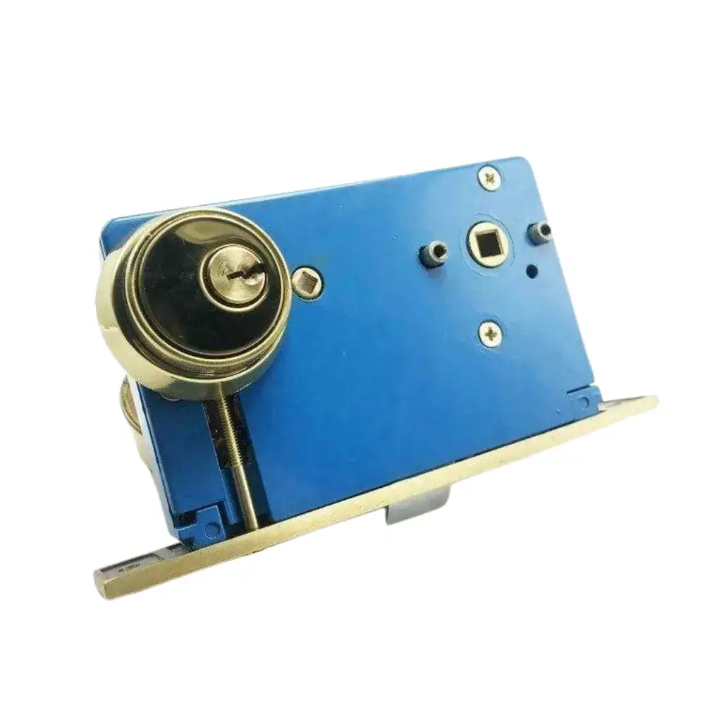 High-security keyed entry door lock featuring a durable silver lock mechanism, ideal for residential and commercial doors. Provides reliable security and easy access control.
