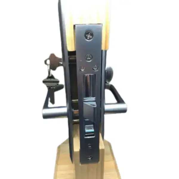 High-quality mortise door lock handle set with keys, designed for secure door access and durability, ideal for residential and commercial doors.