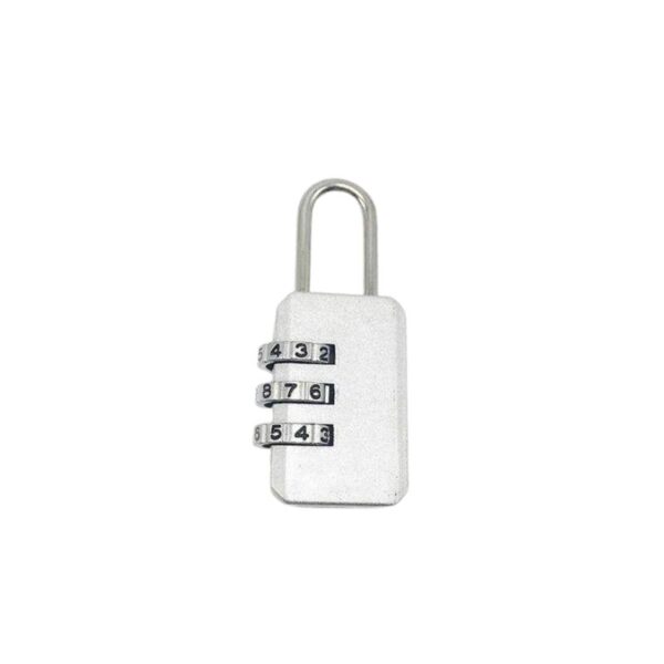Secure metal combination lock, multi-digit resettable lock for added security.