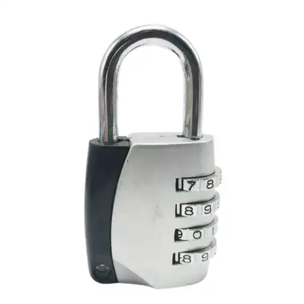 High-security steel brass padlock with combination lock, ideal for securing lockers, gates, and storage units. Durable and reliable, perfect for wholesale purchase and industrial use.