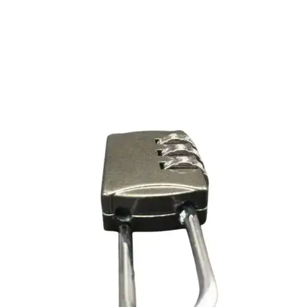 Heavy-duty steel brass padlock with combination lock, ideal for securing valuables and lockers, perfect for wholesale purchase and industrial security needs.