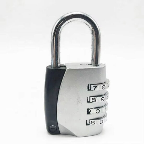 Secure steel brass padlock with combination lock, ideal for safeguarding valuables and property. Durable and reliable, perfect for commercial and personal security needs.