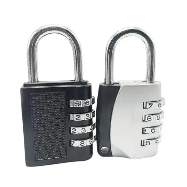 Secure U-shaped coded padlock with combination dials, ideal for safeguarding valuables and ensuring safety in various applications.