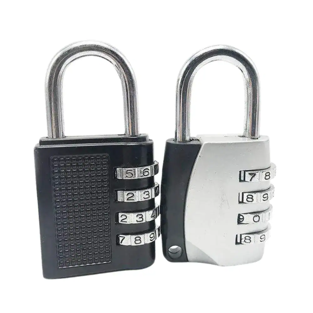 Secure U-shaped coded padlock with combination dials, ideal for safeguarding valuables and ensuring safety in various applications.