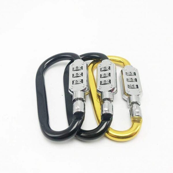 Secure your belongings with these durable, high-quality combination locking carabiners. Perfect for outdoor adventures, keychains, and industrial use, offering reliable security and convenience.