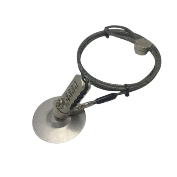 Secure laptop with high-security anchor and cable lock.