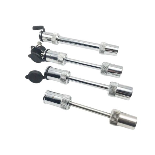 Secure trailer hitch with high-quality trailer coupler lock and key, designed to prevent theft and unauthorized use. Durable metal construction ensures long-lasting protection for trailers.