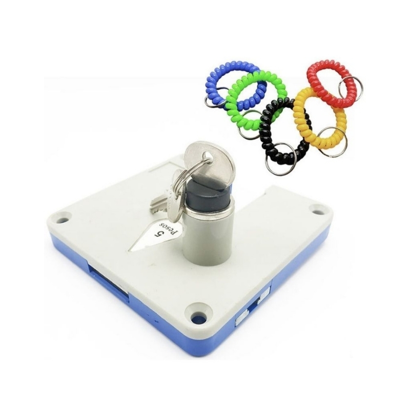 Wholesale Coin Lock With key and Wrist Coil