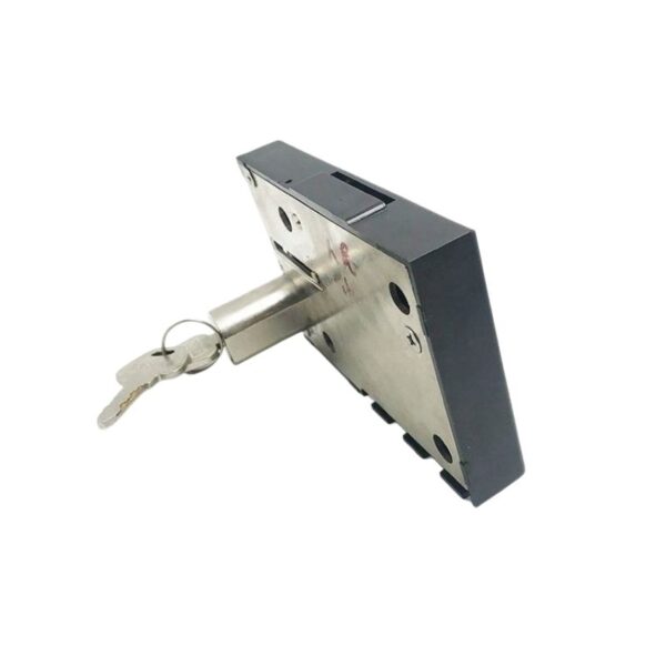Secure zinc alloy coin slot lock with keys for enhanced safety and durability. Ideal for lockers, cabinets, and safes, providing reliable access control with a sturdy construction.