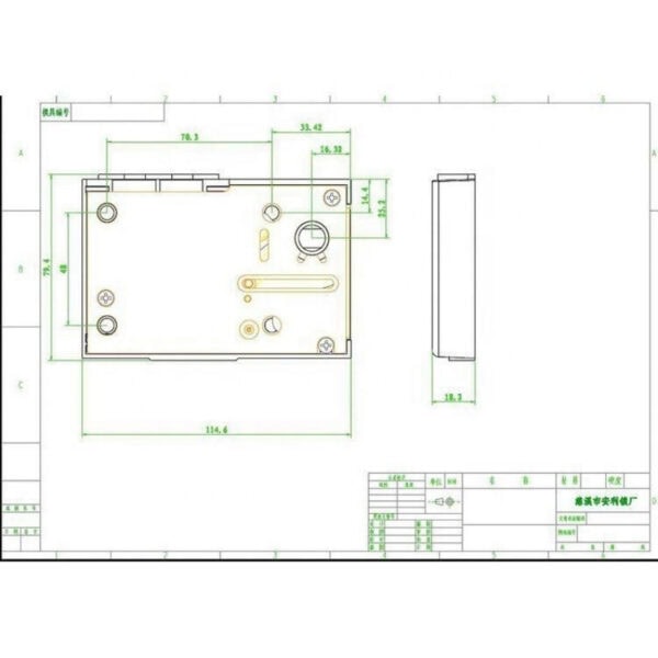 High-quality coin slot lock by ANLI LOCK, ideal for vending machines and coin-operated devices, ensuring security and durability. Perfect for commercial use.