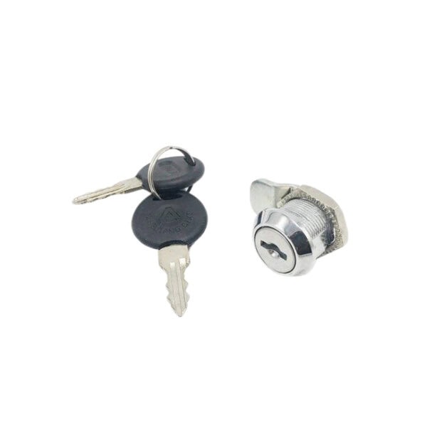 Secure brass gym locker lock with key and cylinder for reliable storage solutions.