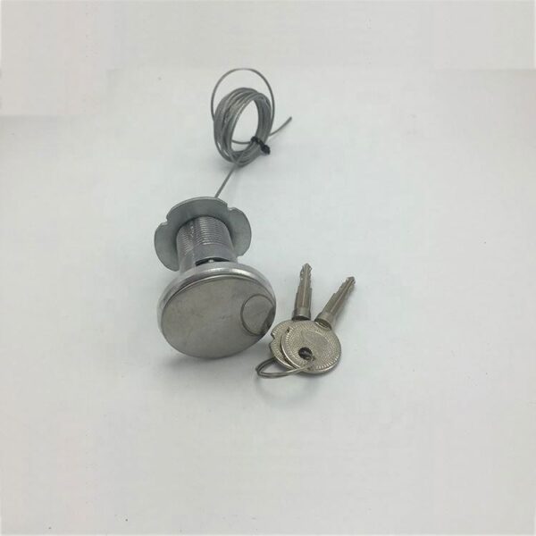 High-security deep blue smart lock with key and electronic sensor for home safety. Precision-engineered for durability and easy installation. Ideal for modern home security systems.