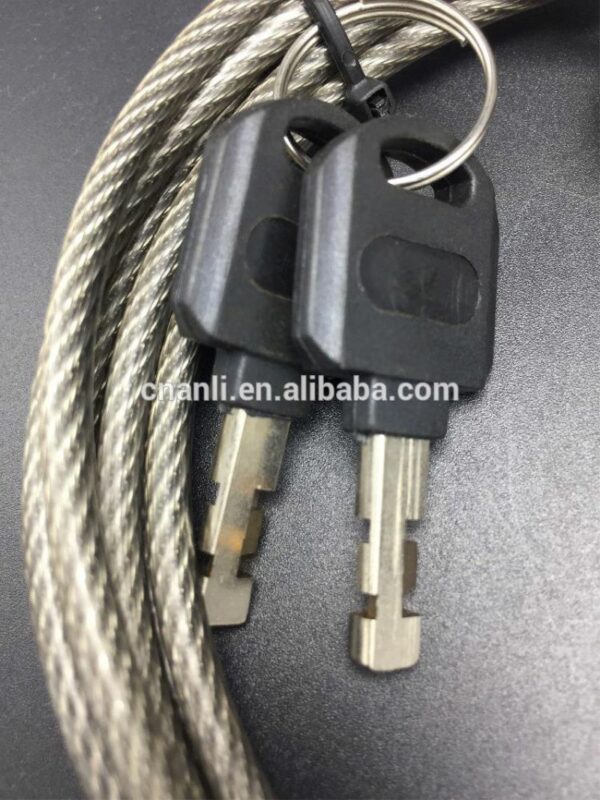 password security lock/ Portability Lock /Laptop encryption alloy lock Steel wire rope cable - Image 2
