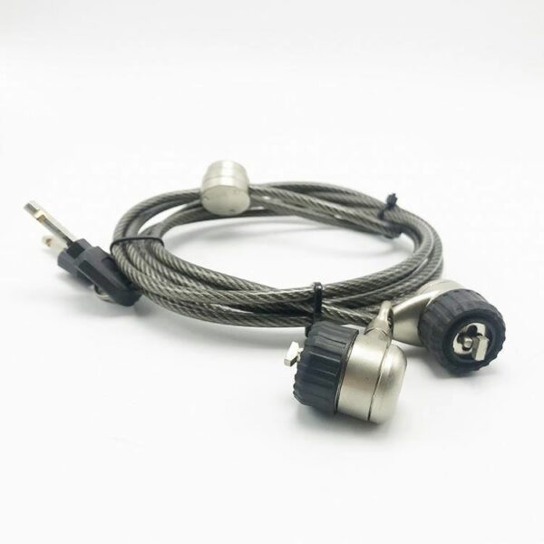 4.0mm PVC Coated Steel Wire Computer Security Anti-theft Lock for Desktops - Image 5