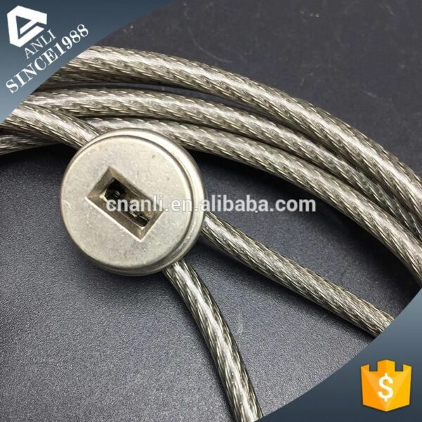 Flexible steel cable notebook laptop combination cable lock for computer - Image 2