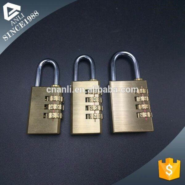 High grade 20mm combination padlock in heart shape — изображение 4