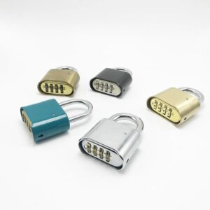 Waterproof zinc alloy color combination padlock for suitcase