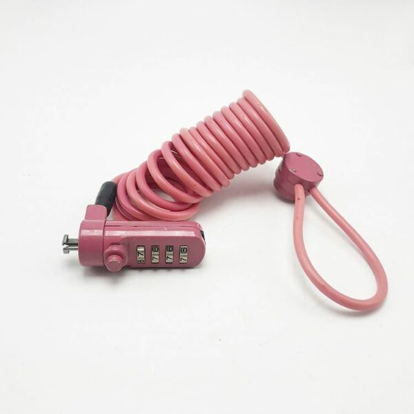 4 digit combination docking coiled security cable lock for projector - Image 4