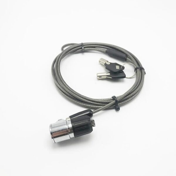 carbon steel cable laptop pc computer case safe lock with master mini key - Image 2