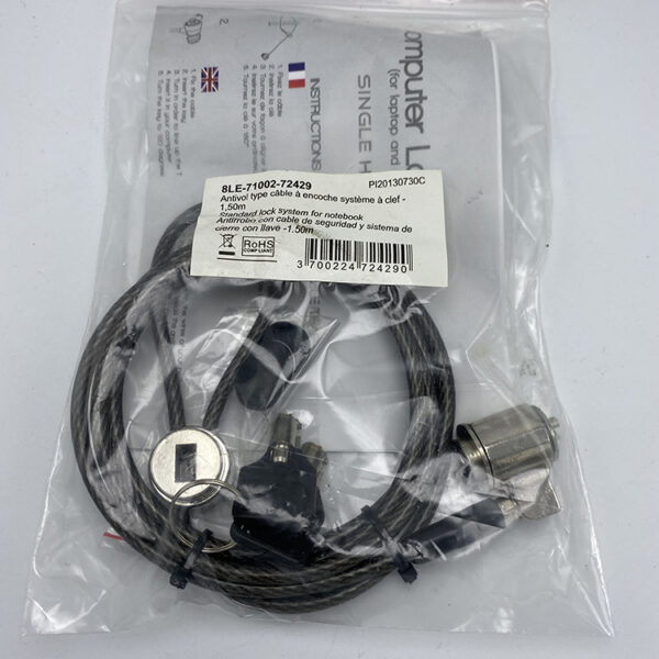 High security notebook computer laptop cable lock - Image 2