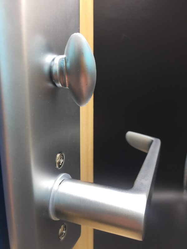 new design hotel double sided stainless steel european wood door lock handle with keys — изображение 4