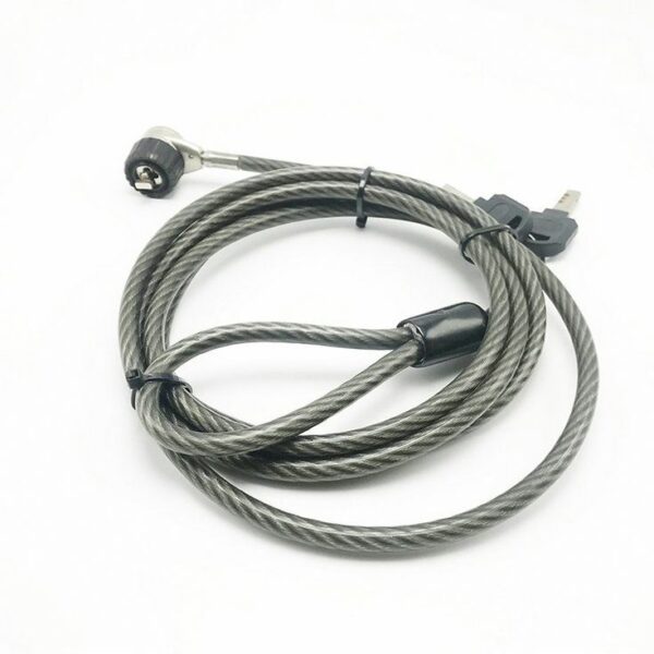 high tension combinational retractable cable lock with keys for laptop - Image 6