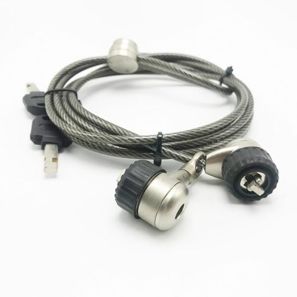 security metal computer notebook laptop lock steel cable with key — изображение 4
