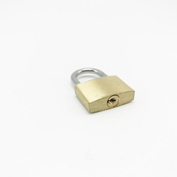 New style hardened brass safety padlock luggage brass pad lock — изображение 6