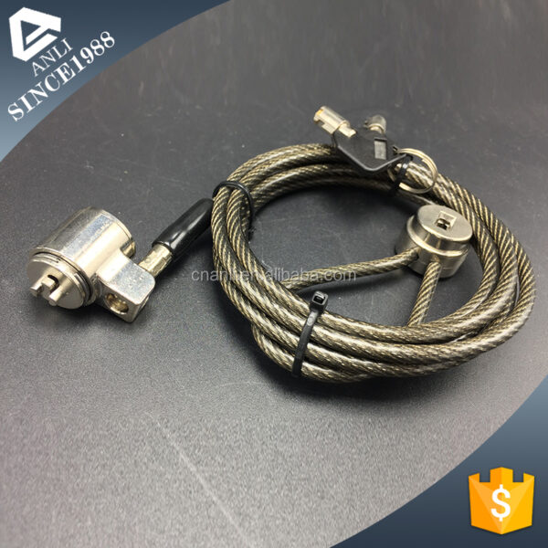 Zinc Alloy Carabiner Hook Code Lock Spring Combination Cable Lock - Image 3