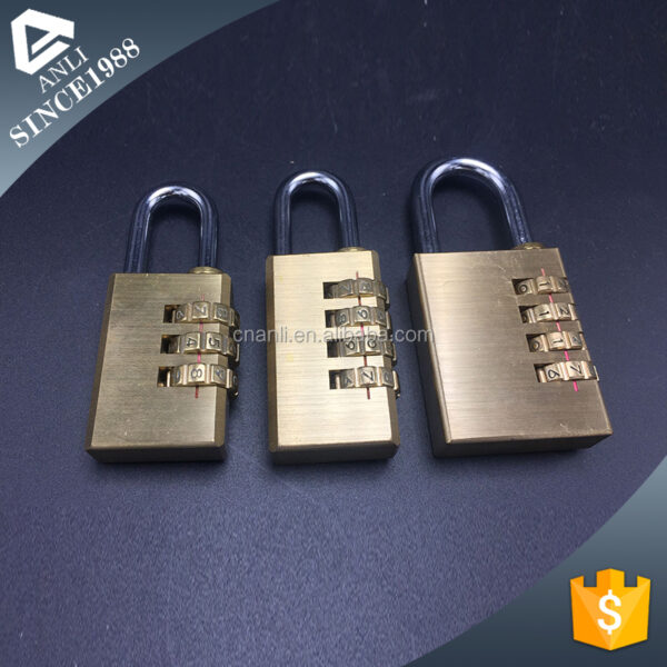 Promotional 3 padlocks one key combination padlock in heart shape — изображение 3