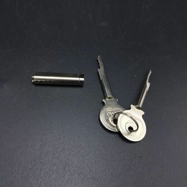 China factory brass toughened glass door lock - Image 6