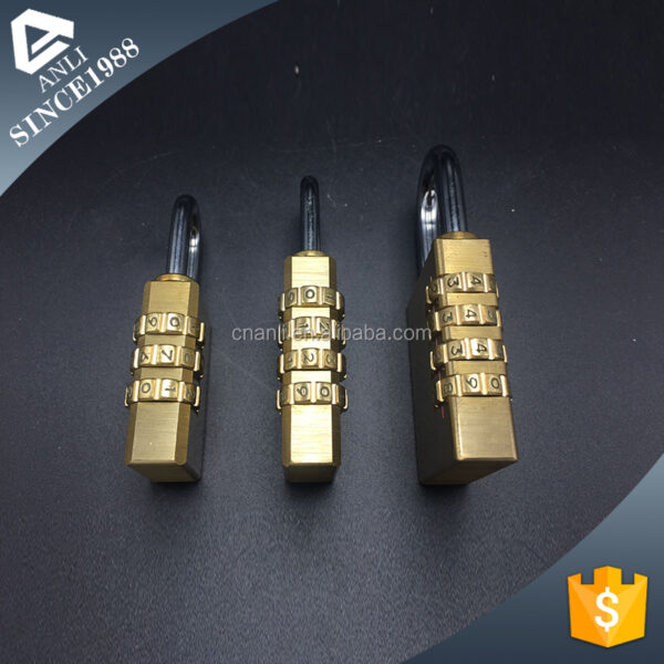 Promotional 3 padlocks one key combination padlock in heart shape — изображение 4