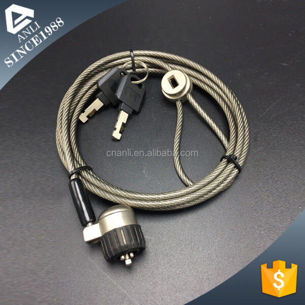 4.0mm PVC coated steel cable security lock for PC - Image 6